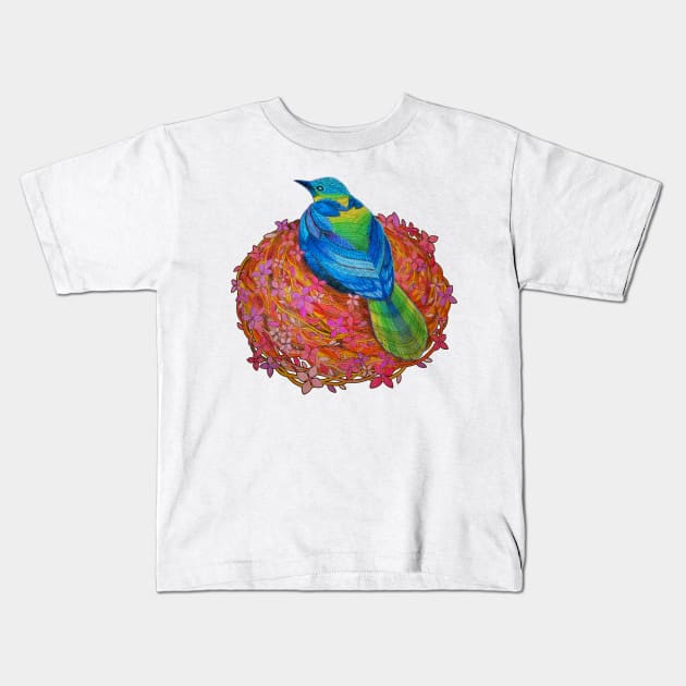 Birds Nest Kids T-Shirt by mpmi0801